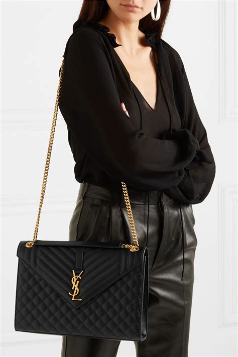 ysl large black bag|saint laurent large envelope bag.